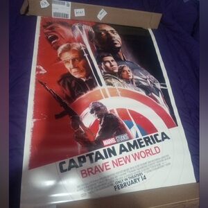 27x40 " Captain America Poster 2025 Authentic Theater Poster